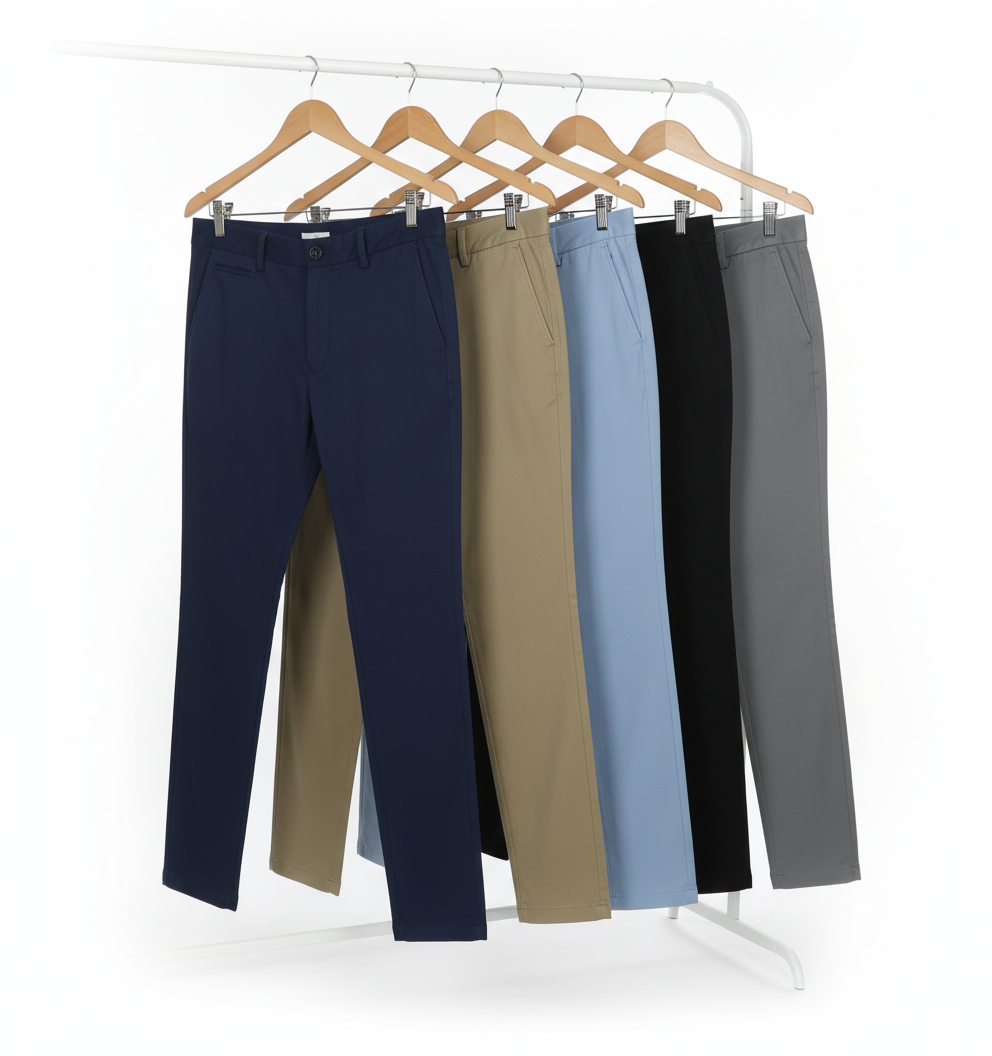 Wholesale Chino Pants — Premium Cotton Twill Bulk Supply from Bangladesh